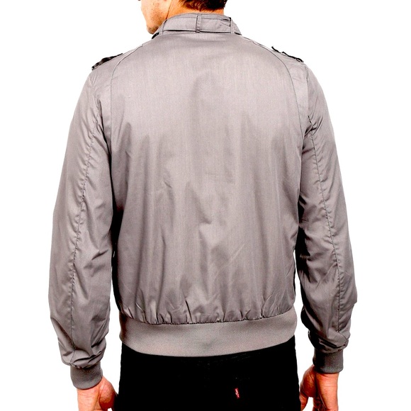 Members Only Vintage Smokey Grey Classic Iconic Racer Jacket, Men’s Sz 44/Medium - Picture 3 of 16